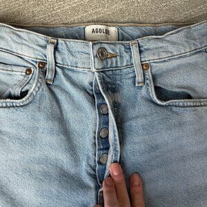 AGOLDE Riley Crop High Rise Straight Jeans Size 26